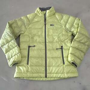 REI Co-Op Kids S Down Puffer Insulated Jacket Golden Crest Yellow Lime
